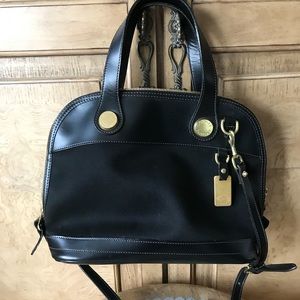 Dooney & Bourke Leather and canvas bag